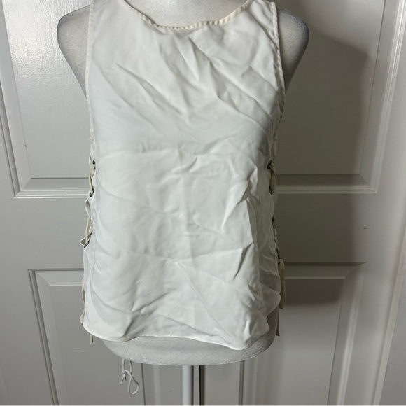 RAG & BONE Eliza Lace Side Boxy Tank Top (size XS) - Picture 2 of 5